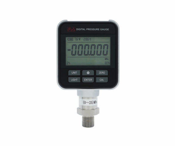 SJ炘嘉儀表PRD-108精密數位壓力表,前視圖 SJ 炘珈儀錶 PRD-108 precision digital pressure gauge, front view